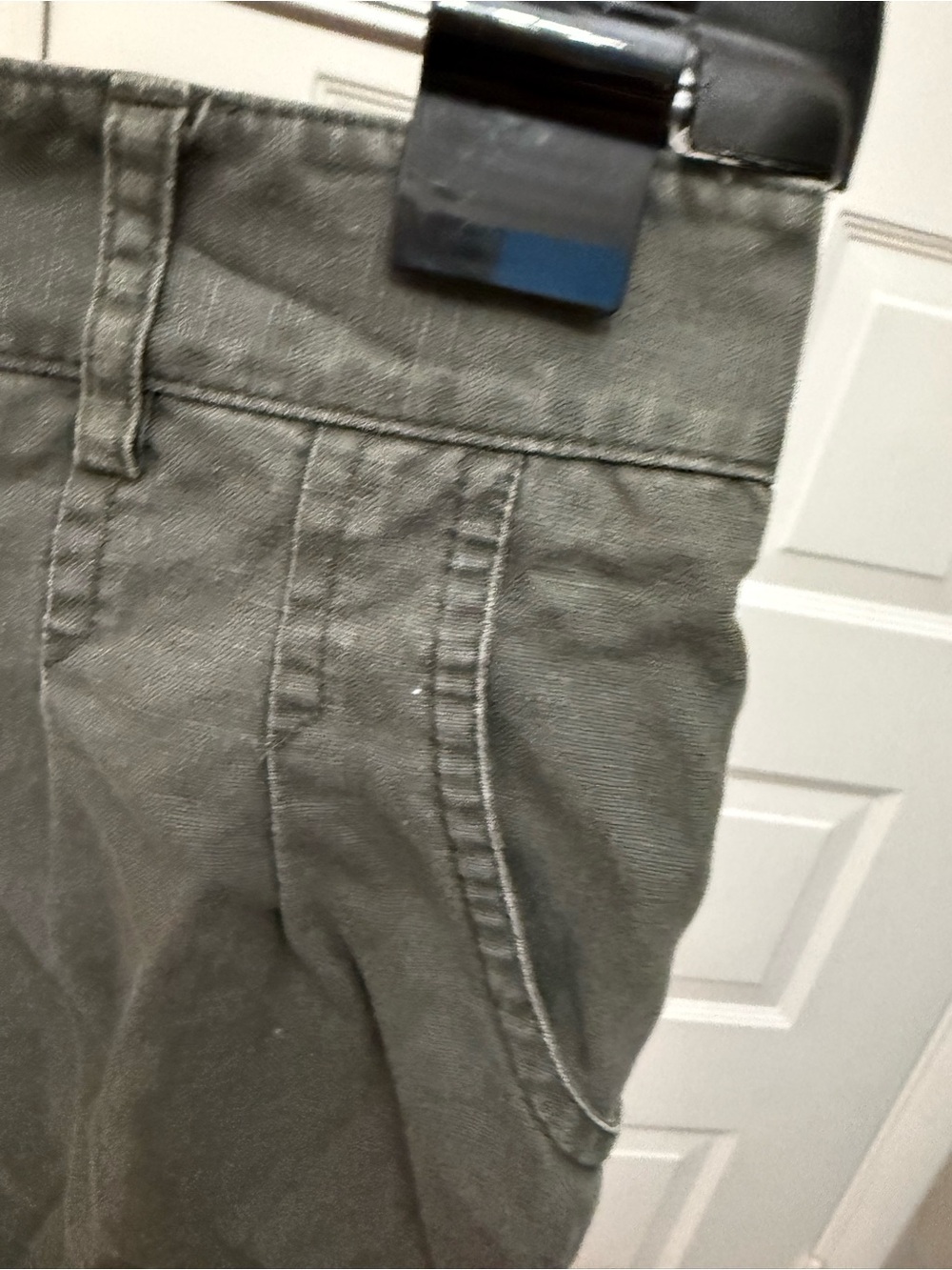 LC Lauren Conrad Olive Green Tie-Hem Casual Shorts - Picture 3 of 7